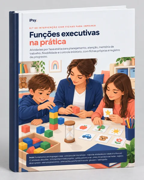 Mockup do Funções executivas na prática como livro impresso